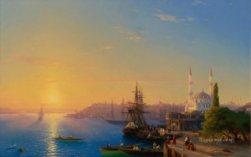 コンスタンティノープルとボスポラス海峡の眺め ロマンチックなイワン・アイヴァゾフスキー ロシア Oil Paintings